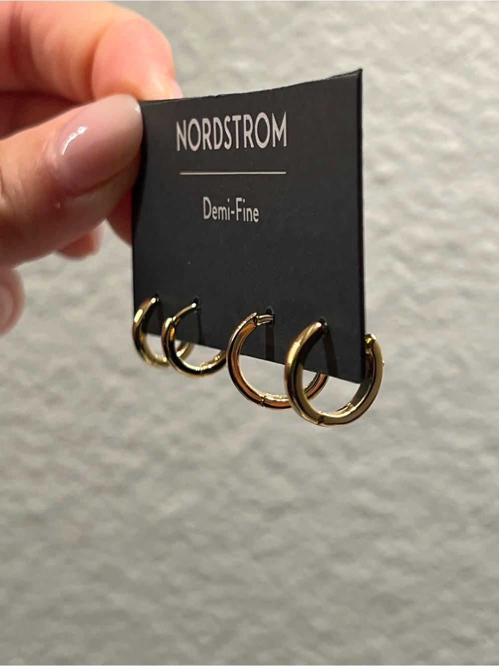 Nordstrom - demi fine set huggie hoop earrings